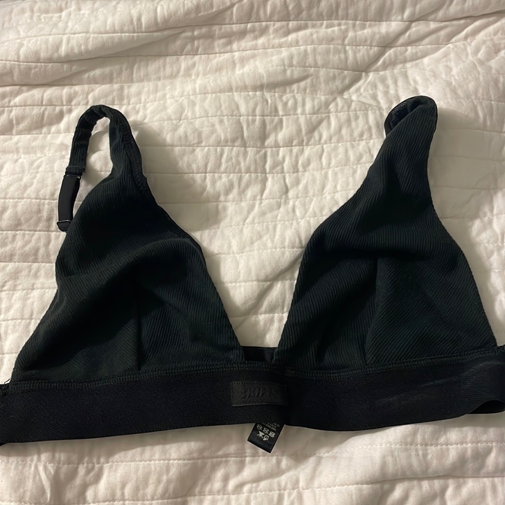 Skims black bralette